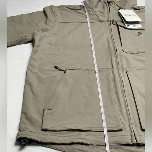 Carhartt Men's Jacket Super Dux Relaxed Fit Mock Neck, Large Tall, Greige - NWT - Picture 12 of 14